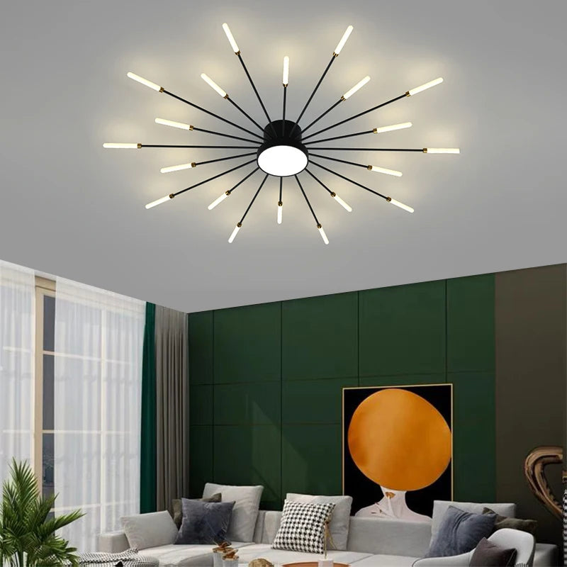 Fireworks Art LED Chandelier – Ceiling Light for Living Room, Bedroom, Restaurant