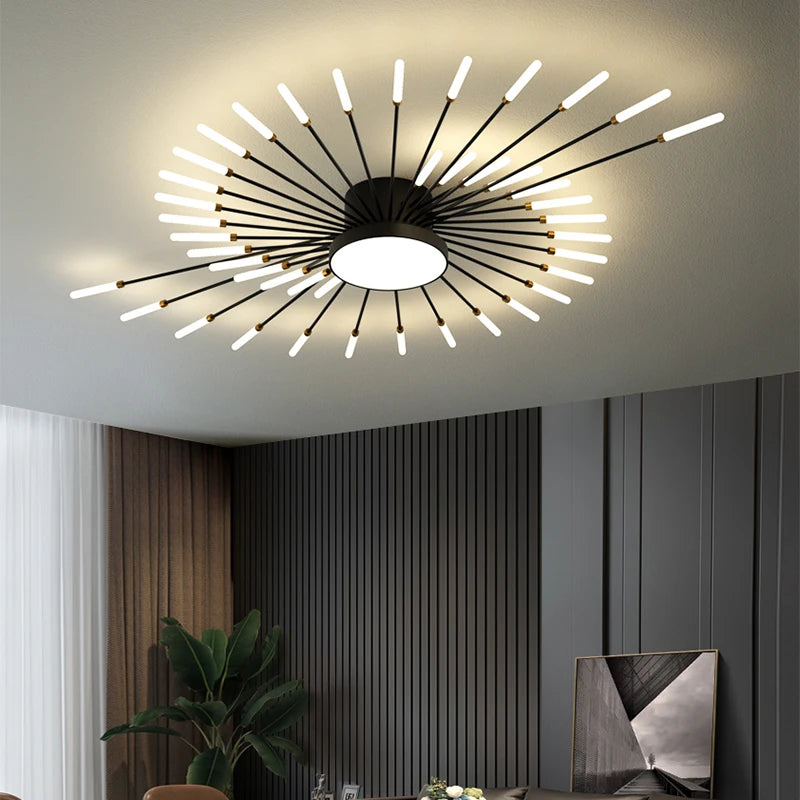 Fireworks Art LED Chandelier – Ceiling Light for Living Room, Bedroom, Restaurant