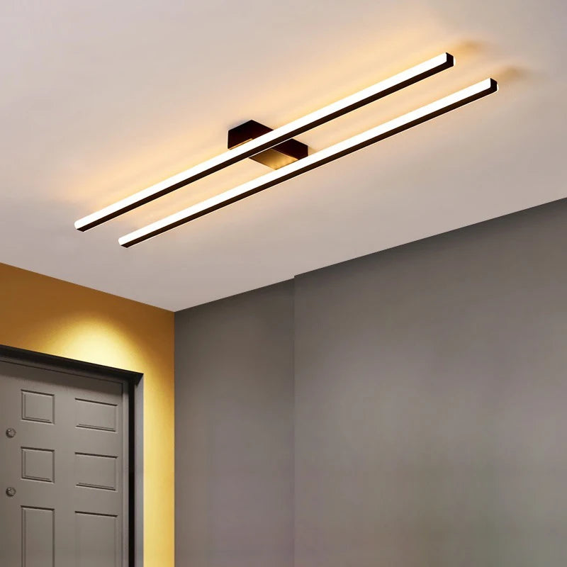 Nordic Long LED Ceiling Light – Modern Corridor and Aisle Lamp for Home Decor