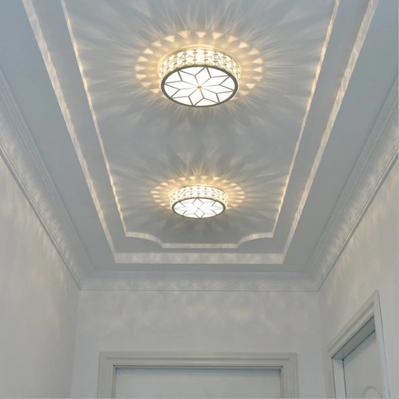 Nordic Crystal Ceiling Lamp – Elegant Chandelier with LED Lighting