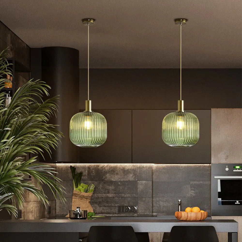 Nordic Retro Colorful Glass Pendant Lights: Creative Illumination for Your Space