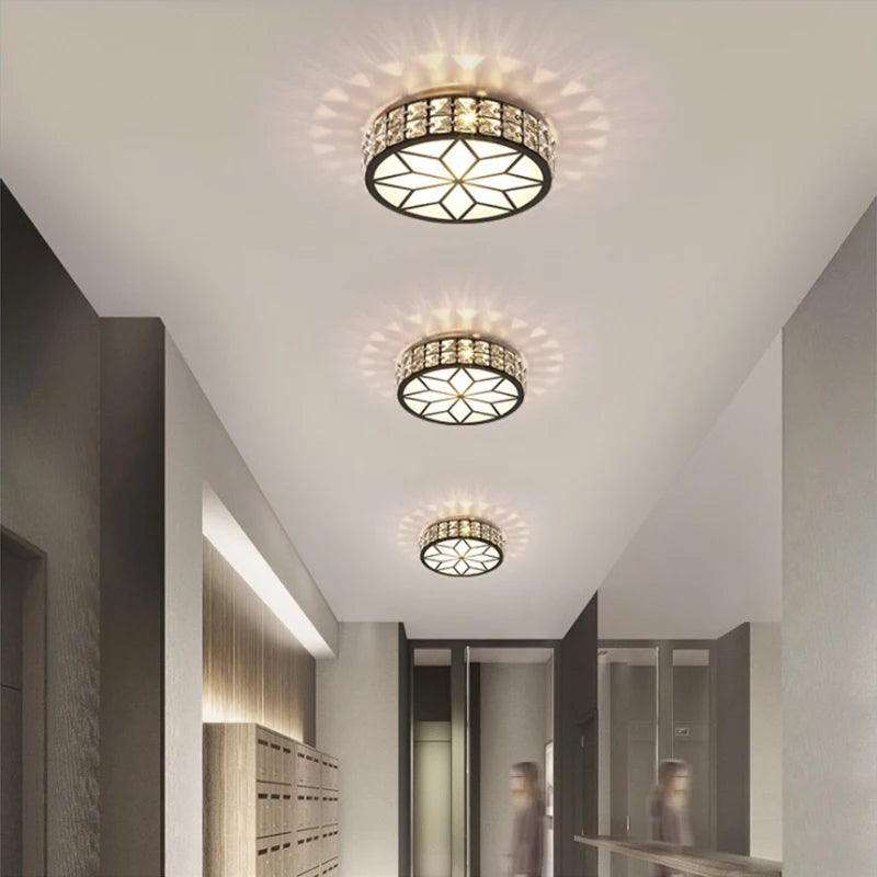 Nordic Crystal Ceiling Lamp – Elegant Chandelier with LED Lighting