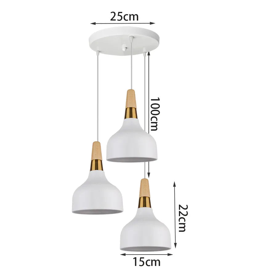 Industrial 3-Heads Metal Pendant Light – Versatile Illumination for Contemporary Spaces