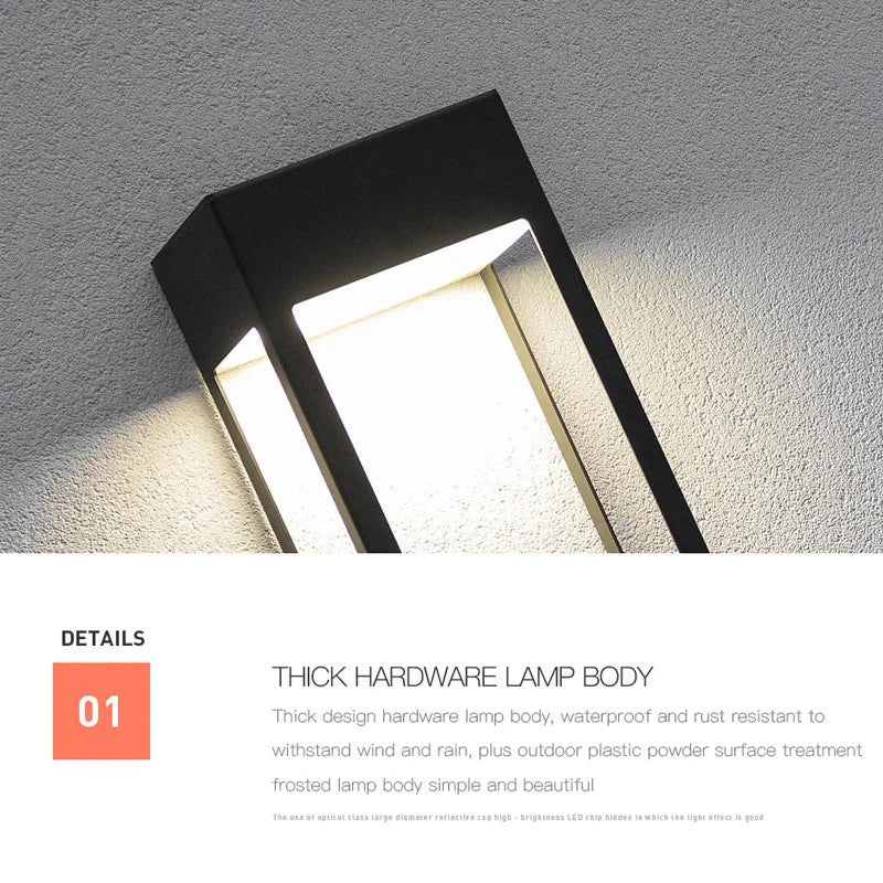 VZVI Outdoor Wall Light: Solar-Powered Illumination for Your Space