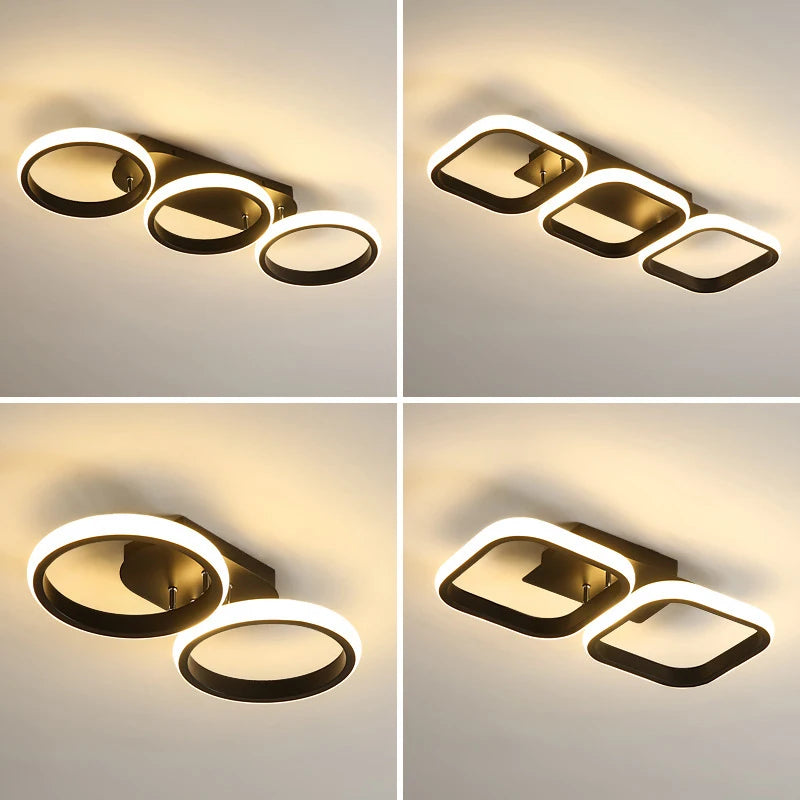 Nordic LED Chandelier Ceiling Lamp – Modern Lighting for Living Rooms and Corridors