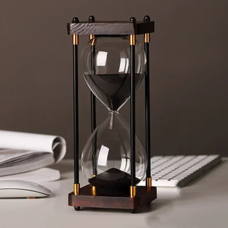 Retro Hourglass – Elegant Timepiece & Decorative Ornament for Home and Office Decor