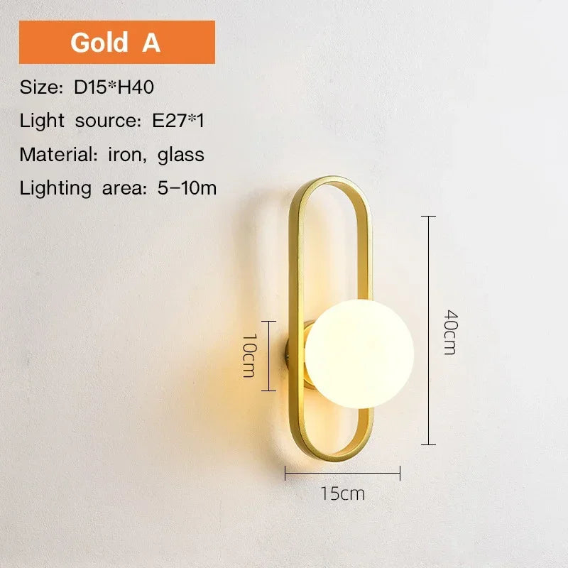 Modern LED Wall Lamp - Luxury Decorative Wall Sconce for Living Room, Bedroom, Corridor, Hotels