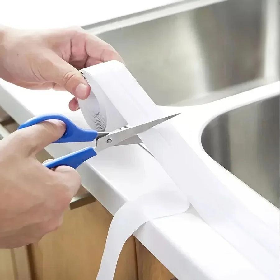 Waterproof PVC Wall Sealing Tape – Adhesive Sealing Strips for Kitchen & Bathroom Sink Edges