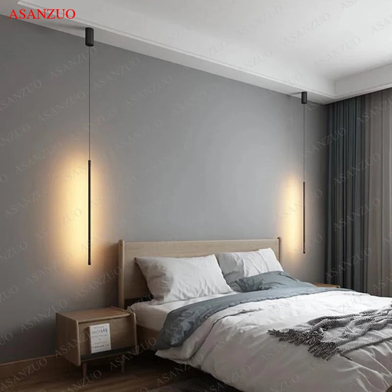 Modern Adjustable LED Pendant Light for Bedroom and Living Room