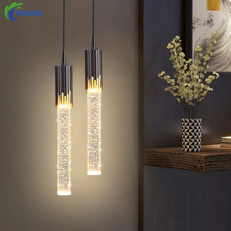 Modern Luxury Crystal Pendant Lamps for Living Room, Kitchen, Bedroom