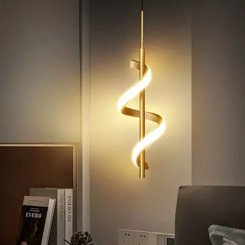 Modern Minimalist LED Pendant Light  Hanging Lamp for Bedroom, Living Room, and Study