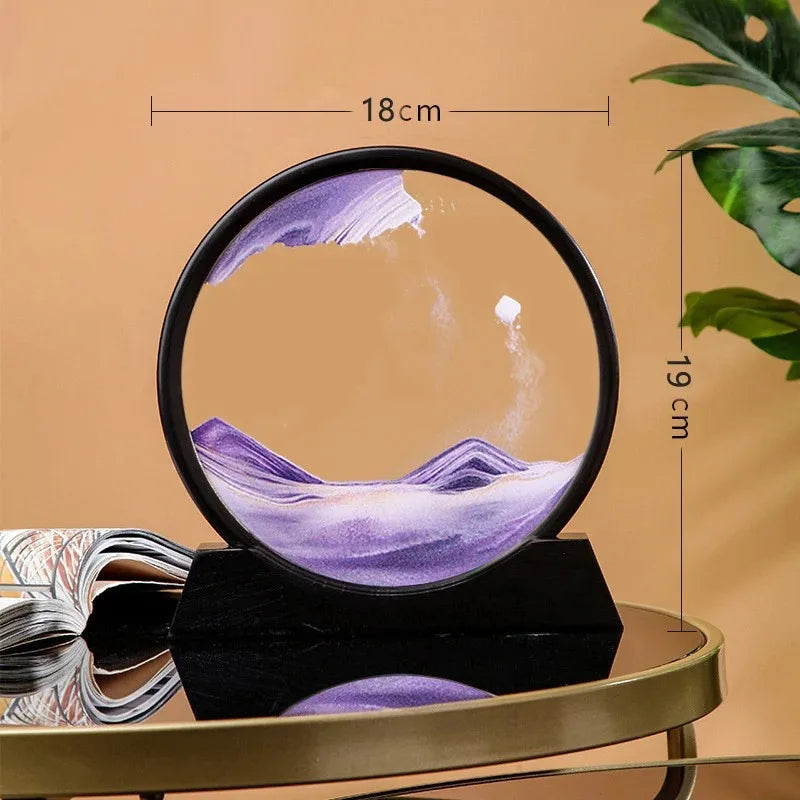 3D Hourglass Quicksand Moving Sand Art Picture – Deep Sea Sandscape Craft