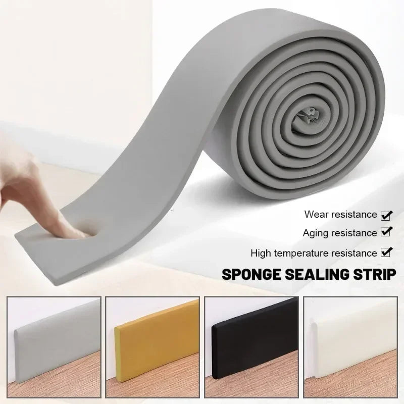 3D Thickened Skirting Wall Stickers – Self-Adhesive Anti-Collision Decorative Strips