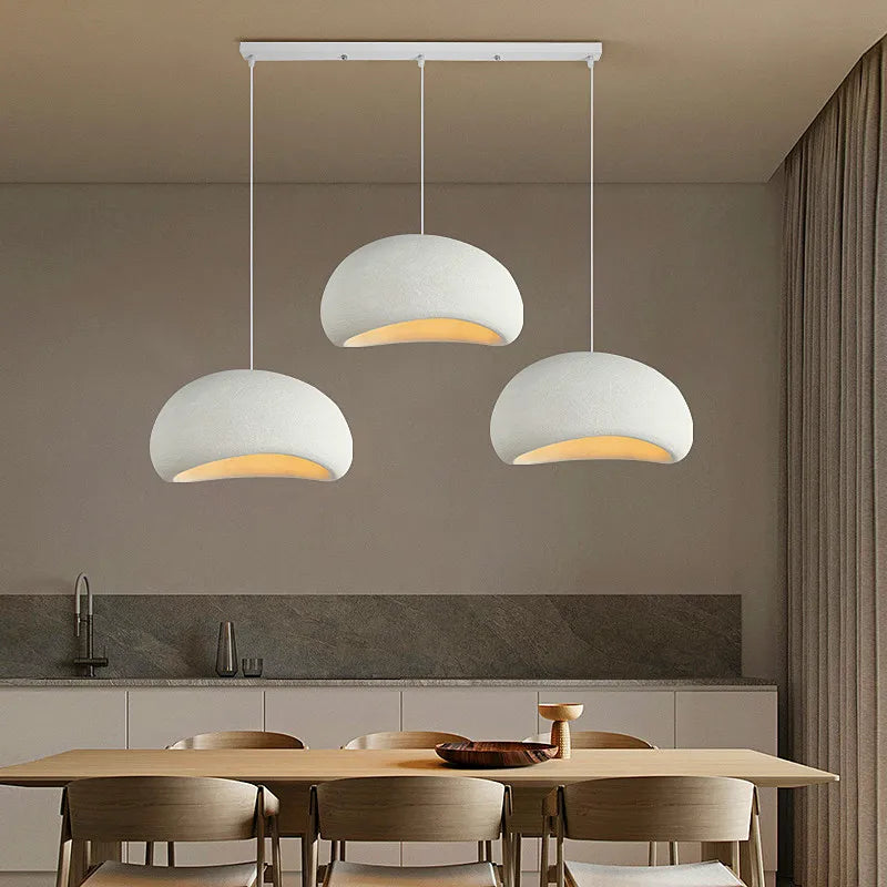 Nordic Wabi Sabi E27 LED Pendant Chandelier – Modern Dining Room, Bar, Loft Lighting Fixture