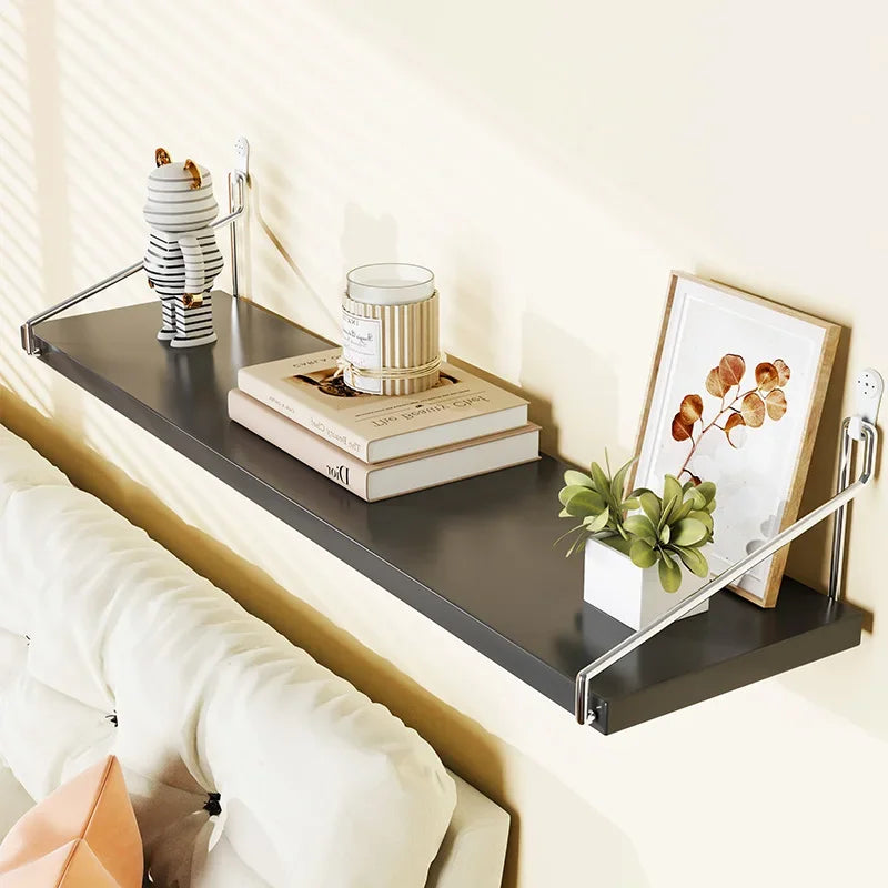 Minimalist No-Drill Wall Shelf – Floating Display Rack for Books & Decorations