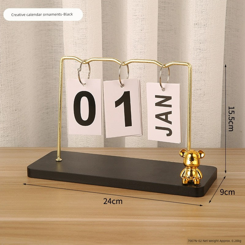 Electroplated Bear Wine Rack – Modern Ceramic and Wood Wine Bottle Holder for Living Room or Bar Decor