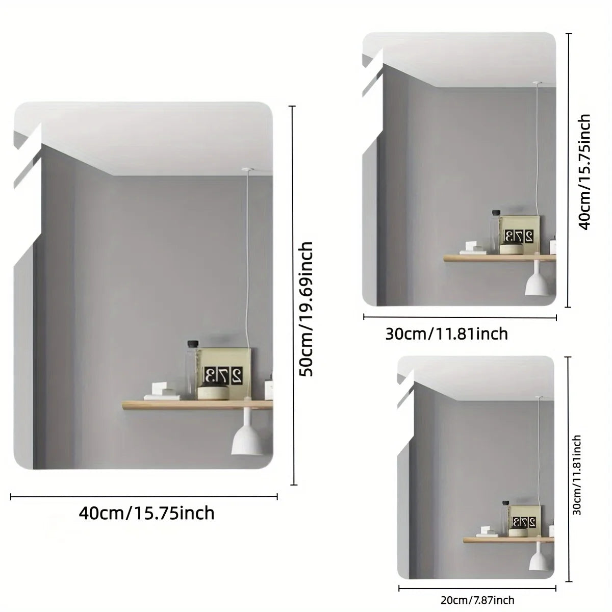 Shatterproof Acrylic Irregular Wall Mirror – Modern Bathroom & Bedroom Decor