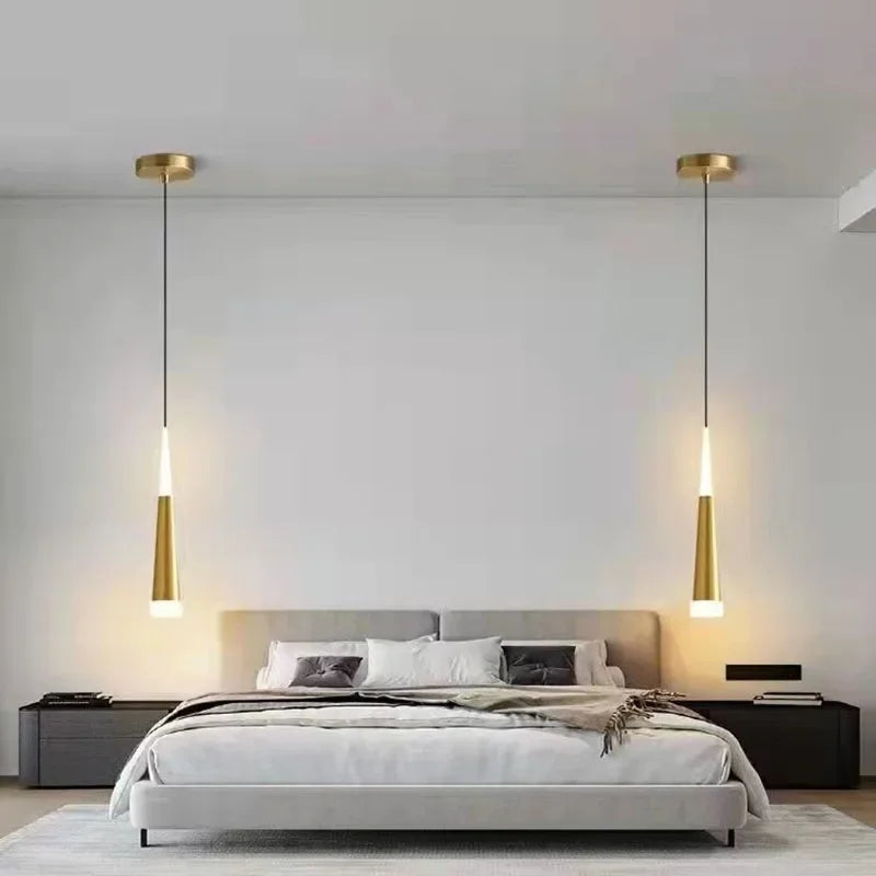 Nordic LED Pendant Lamp Modern Bedroom Living Room Hanging Chandelier Home Decor