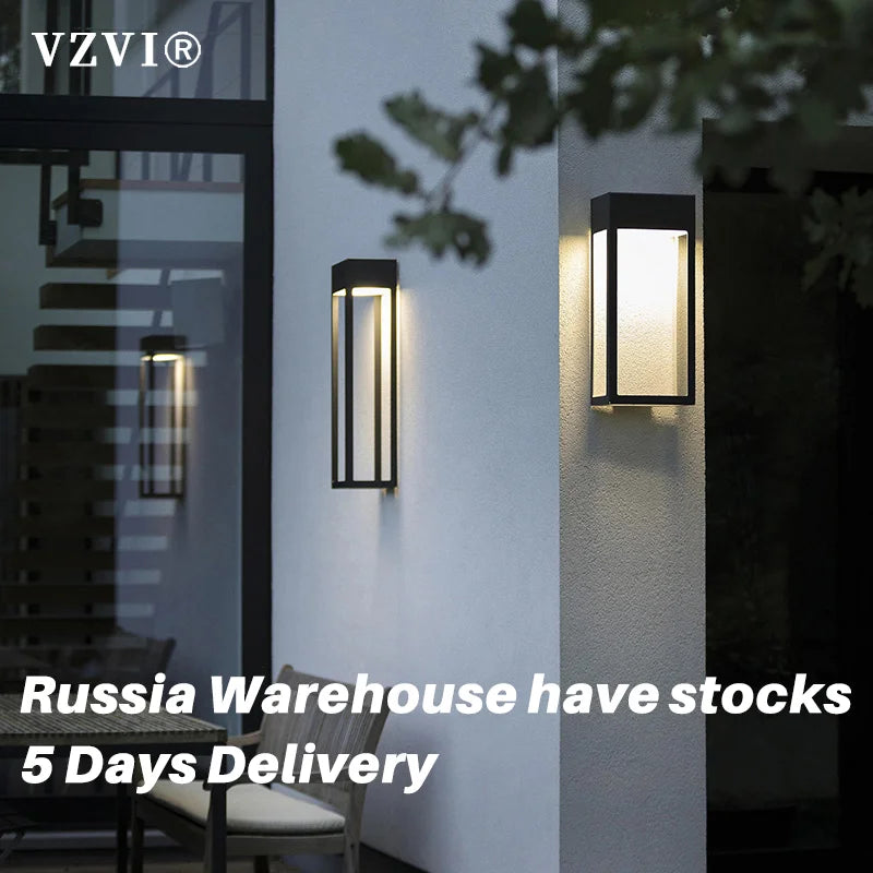 VZVI Outdoor Wall Light: Solar-Powered Illumination for Your Space