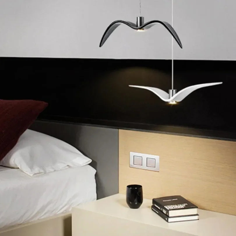 Nordic Modern Seagull Pendant Lamp Bedroom Restaurant Kitchen Staircase Corridor LED Lighting