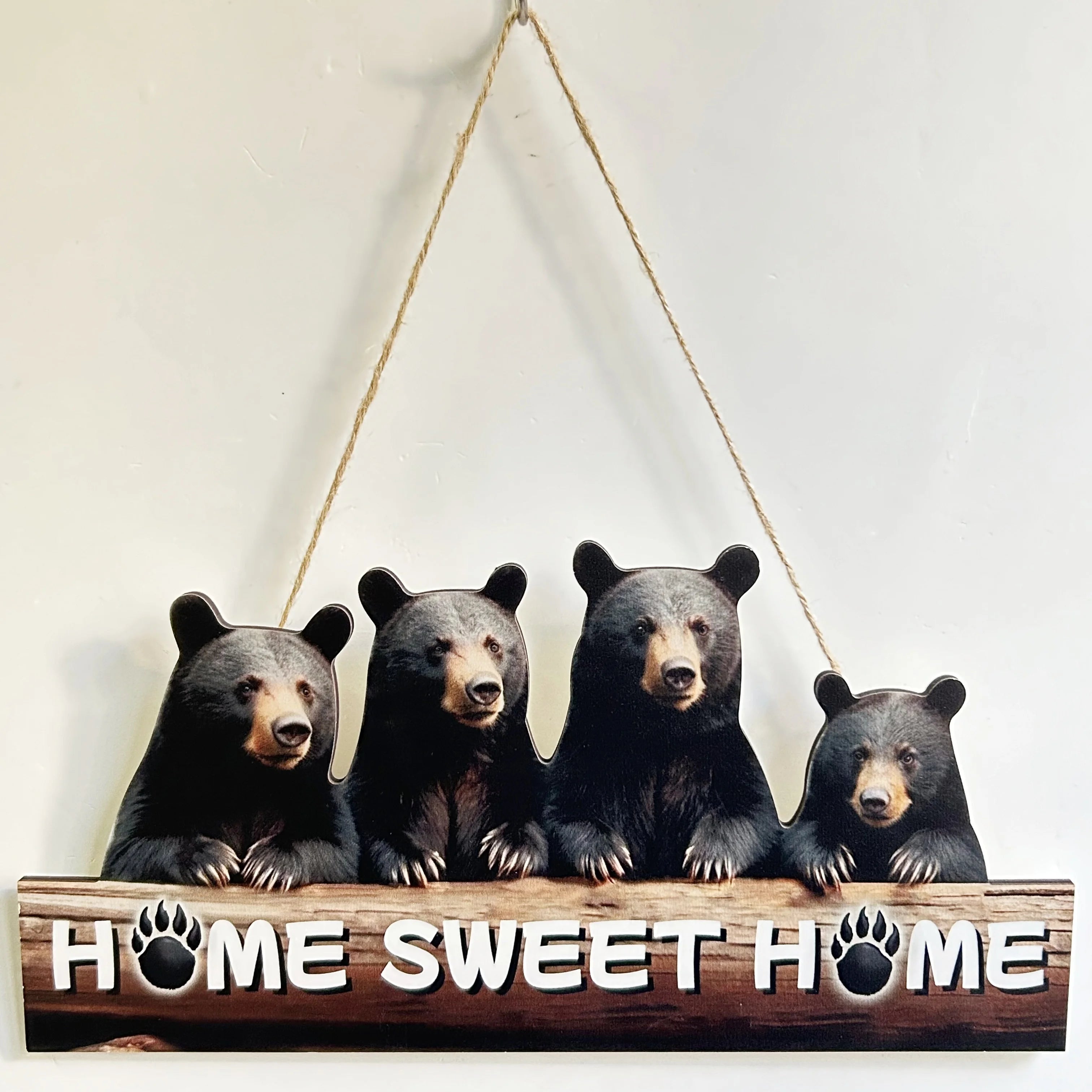 Wooden Inspirational Hanging Decor 3D Wall Art with Rope for Home & Gifts