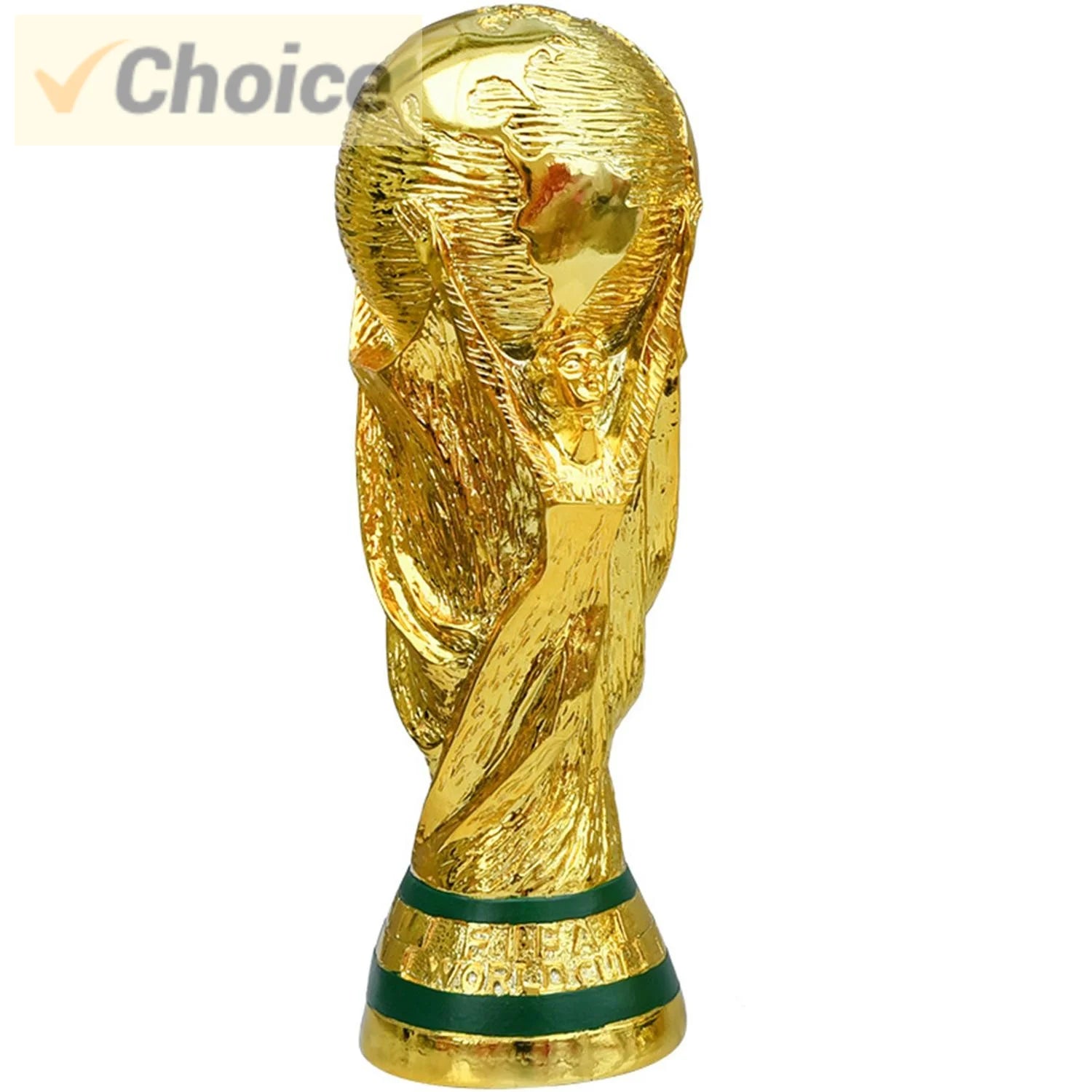 Golden Resin Football Trophy - Champions Soccer Ornament