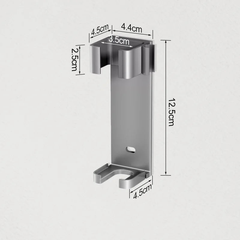 Bathroom Hair Tool Holder – Space Aluminum Straightener Rack with Cable Management Slot