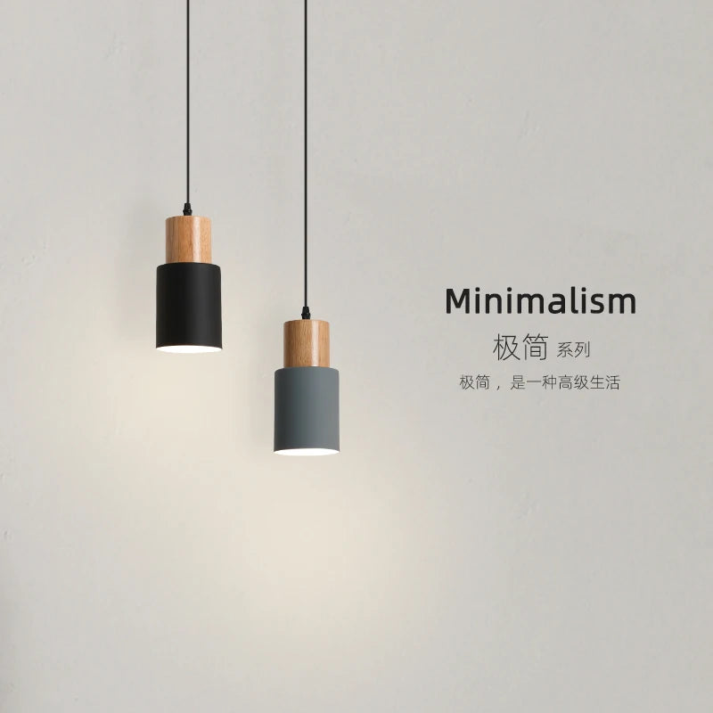 Minimalist Single Head Chandelier – Modern Nordic Pendant Lamp for Bedroom and Dining