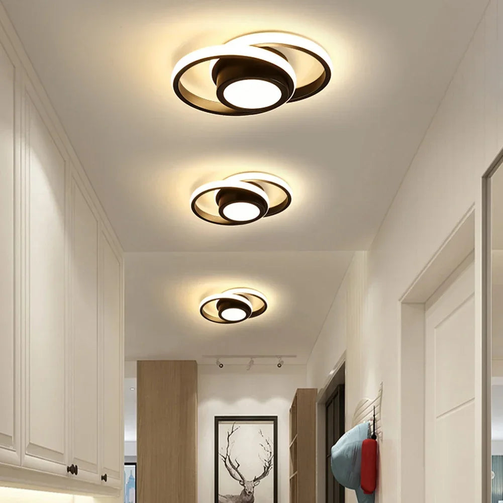 Dimmable 3-Light Color LED Ceiling Lamp – Modern Chandelier for Bedrooms and Dining Rooms