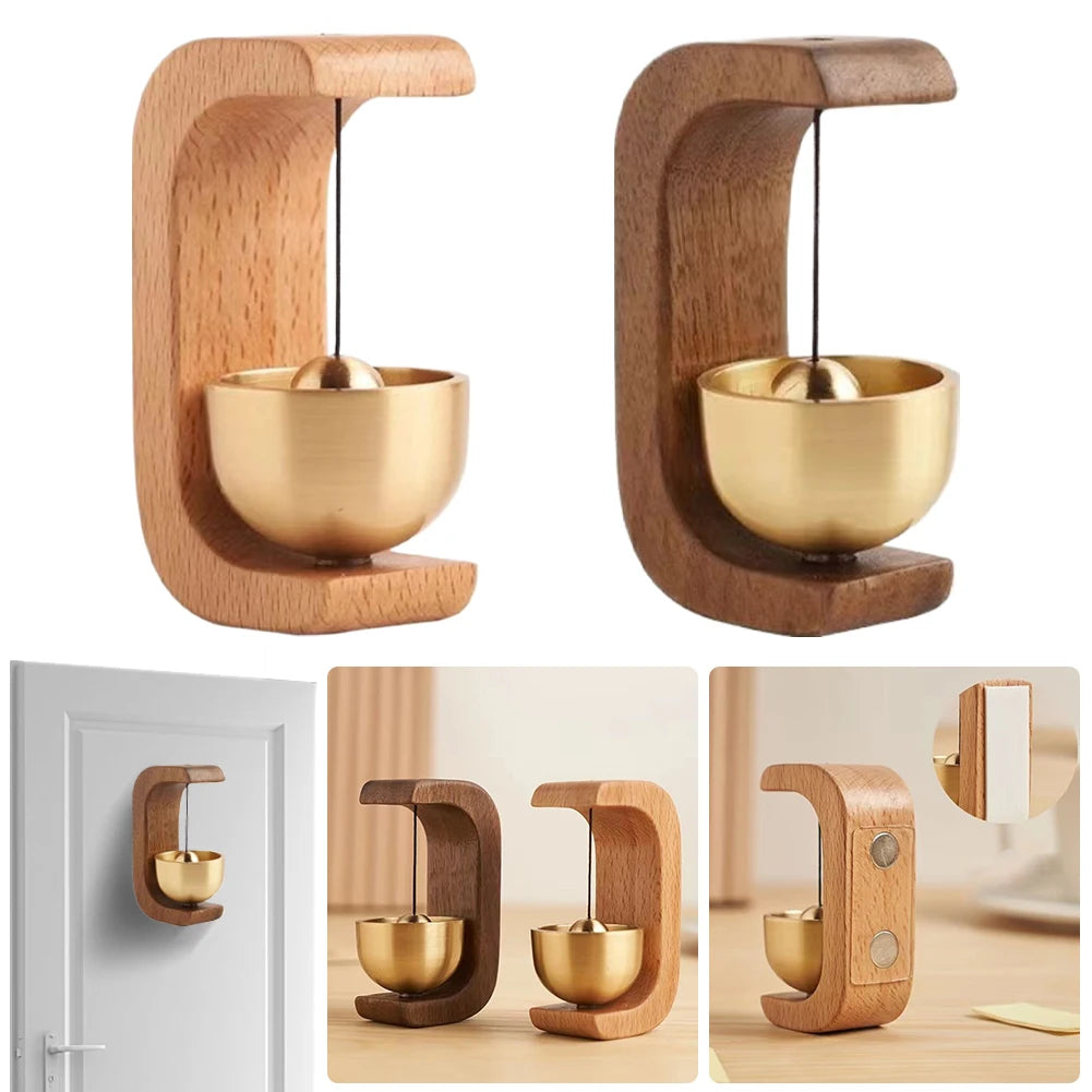 Japanese-Style Wooden Doorbell Chime – Decorative Hanging Wind Chime for Home & Office