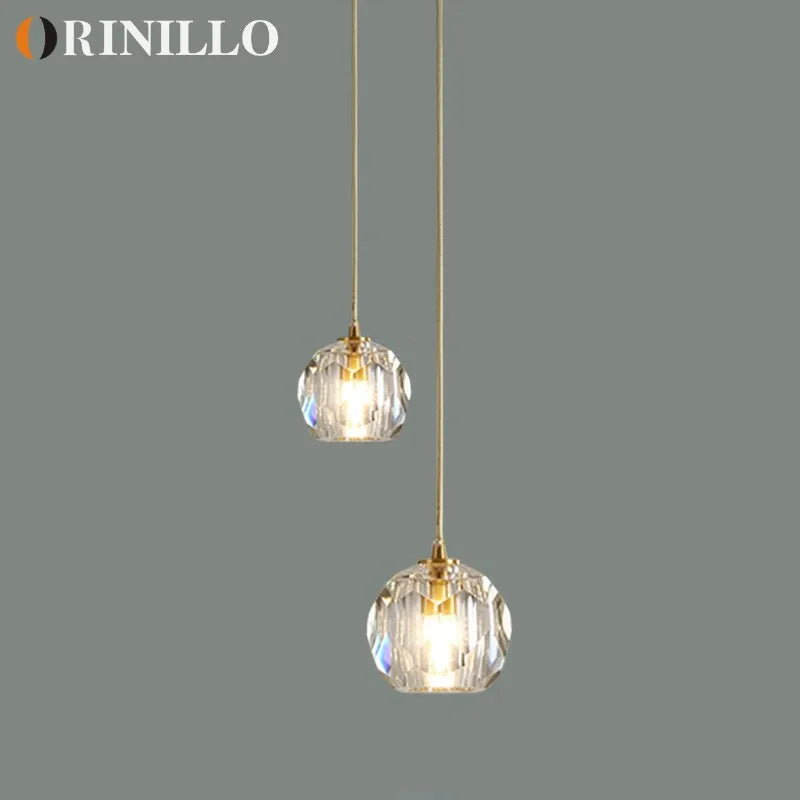 Modern Crystal Single-Head Chandelier – Sleek Luxury for Contemporary Spaces