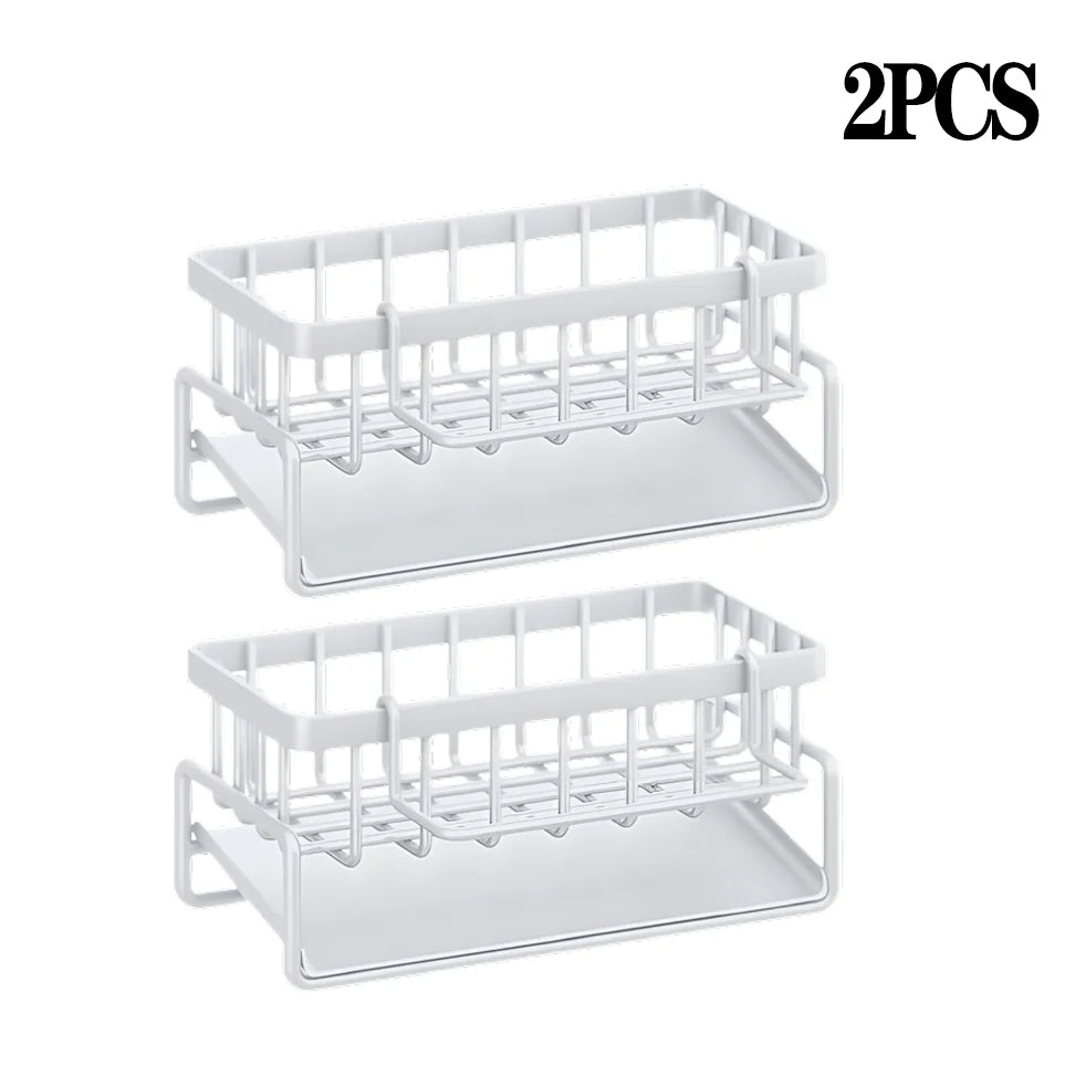 Kitchen Shelf Rag Storage Drainage Shelf No-Punch Storage Rack – Home Spice Rack Sink Tap Drainage Rack