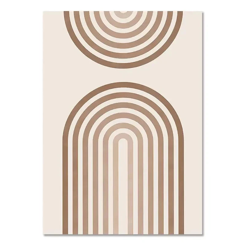 Bohemian Block Canvas Prints – Nordic Minimalist Line Art for Living Room & Bedroom Décor