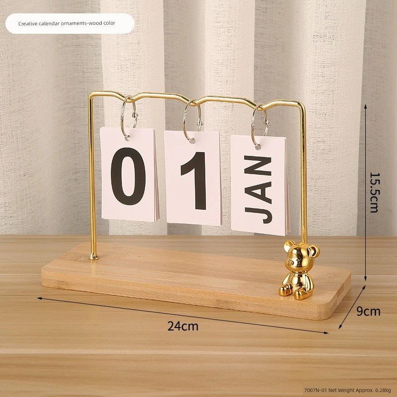 Electroplated Bear Wine Rack – Modern Ceramic and Wood Wine Bottle Holder for Living Room or Bar Decor