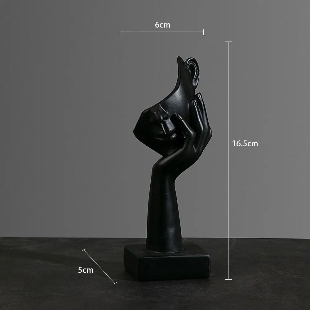 Resin Abstract Thinker Statue – Nordic Light Luxury Figurine for Home & Office Decor