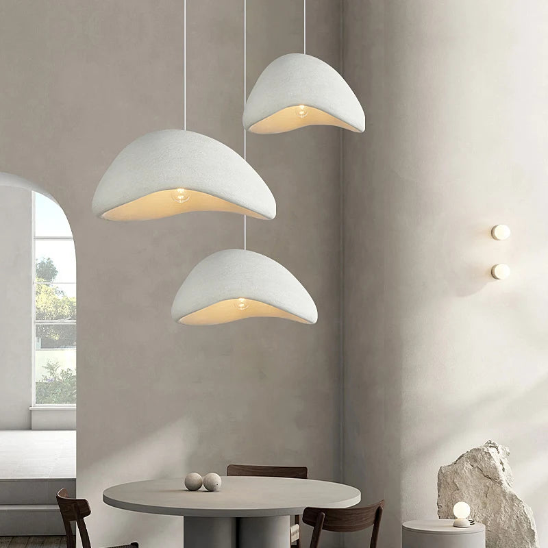 Nordic Minimalist Wabi Sabi LED Pendant Light – Chic Chandelier for Cafe and Home Decor