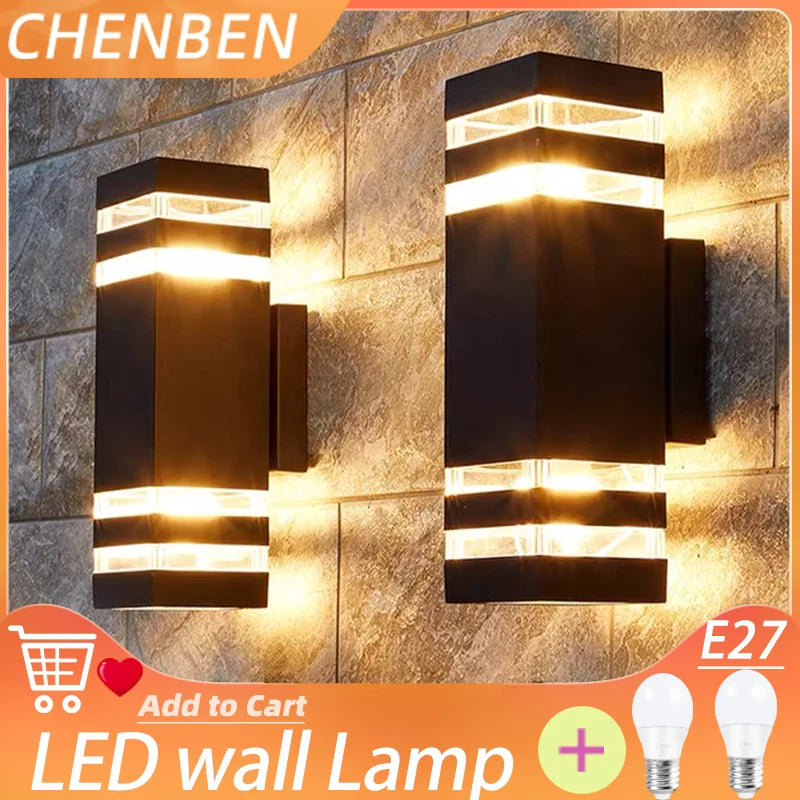 Modern LED Wall Light - Waterproof Outdoor AC 220V/110V Lamp