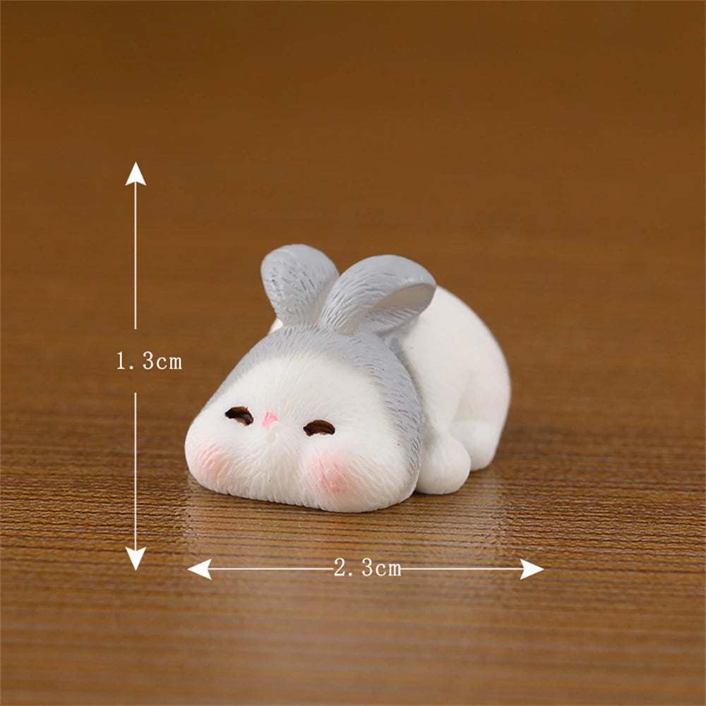 Charming Desktop Rabbit Ornaments – Creative & Unique Resin Decorations for Office or Home