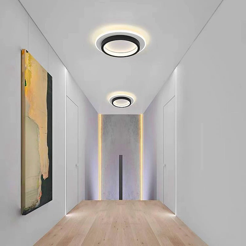 Modern LED Ceiling Light – Nordic Luxury Metal Ceiling Lamp for Living Room, Bedroom, and Aisle Decor