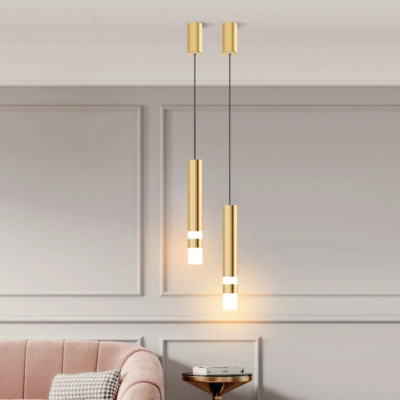 Modern Brass LED Chandelier – Elegant Lighting for Any Room