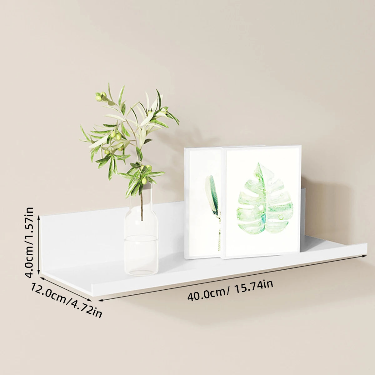 Floating Bathroom Shelves – No-Drill Wall-Mounted Storage Rack for Home, Kitchen, and Toilet Accessories