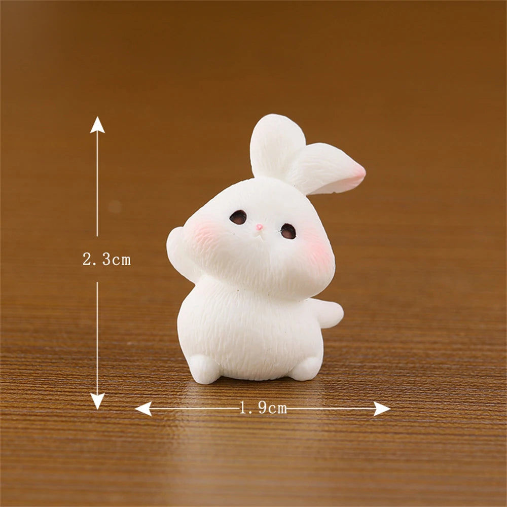 Charming Desktop Rabbit Ornaments – Creative & Unique Resin Decorations for Office or Home