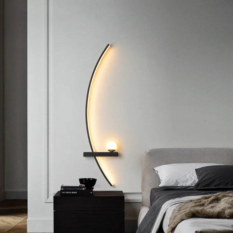 Modern Nordic LED Wall Lamp - Stripes Sconce for Indoor Lighting