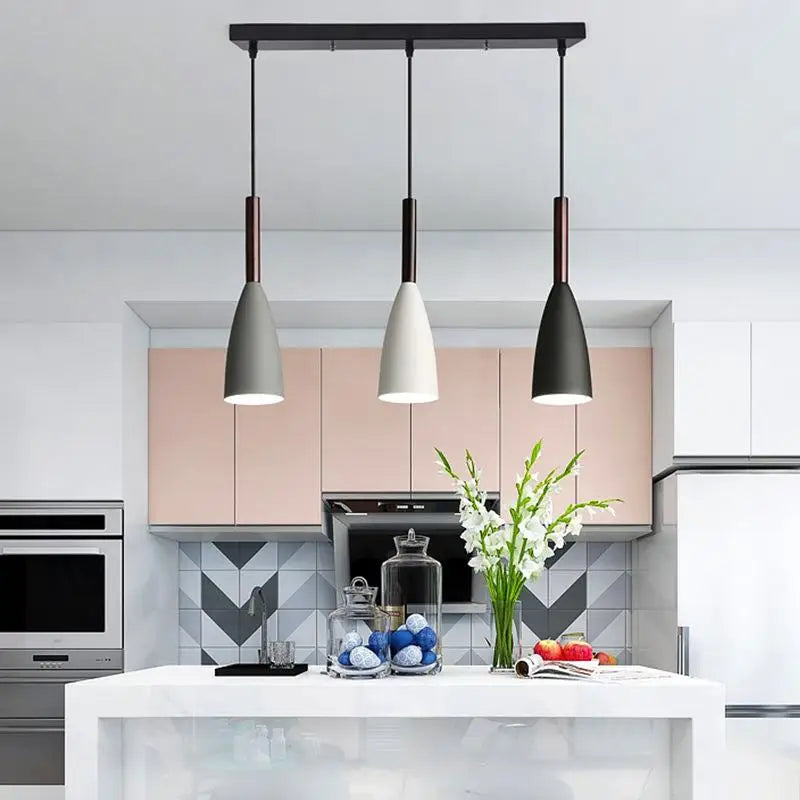 Nordic Minimalist Pendant Light – Modern Hanging Lamp for Dining and Kitchen Spaces