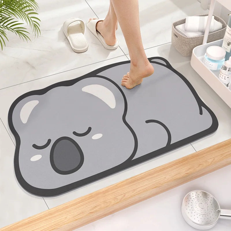 Super Absorbent Diatom Bath Mat – Non-Slip Quick-Drying Bathroom Floor Pad