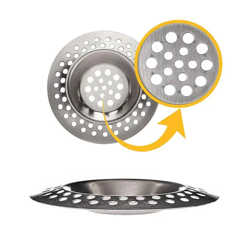 Stainless Steel Mesh Kitchen and Bathroom Sink Strainer – Anti-Clogging Drain Filter