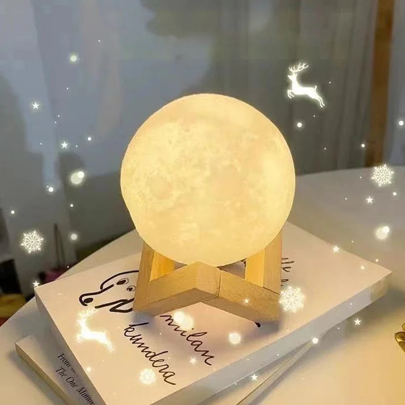 Moon Night Light Planet Lights Home Decorations Desktop Decorative Ornaments Illuminated Night Lights