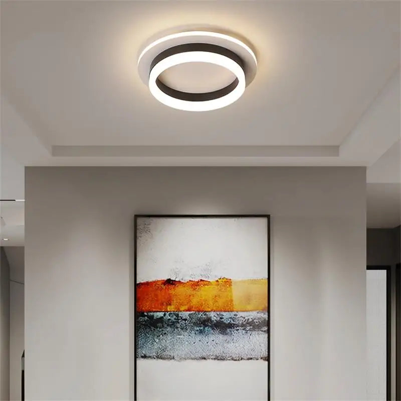 Modern LED Chandelier - Dimmable Surface Mounted Indoor Lighting for Hallways