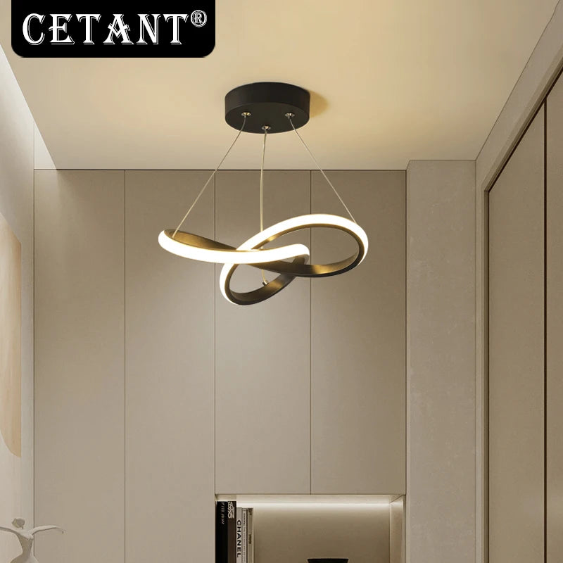 Luxury LED Ceiling Chandelier Modern Decorative Pendant Light for Bedroom Living Room Aisle