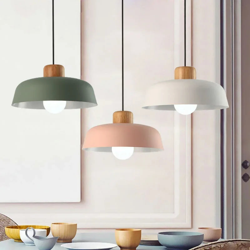 Nordic Style LED Pendant Light – Minimalist Chandelier for Kitchen, Bar, and Bedroom Decor